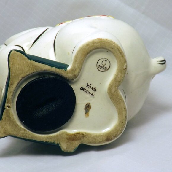 VTG 1957 Yona, Coin Bank, Clown with Elephant - Picture 7 of 10